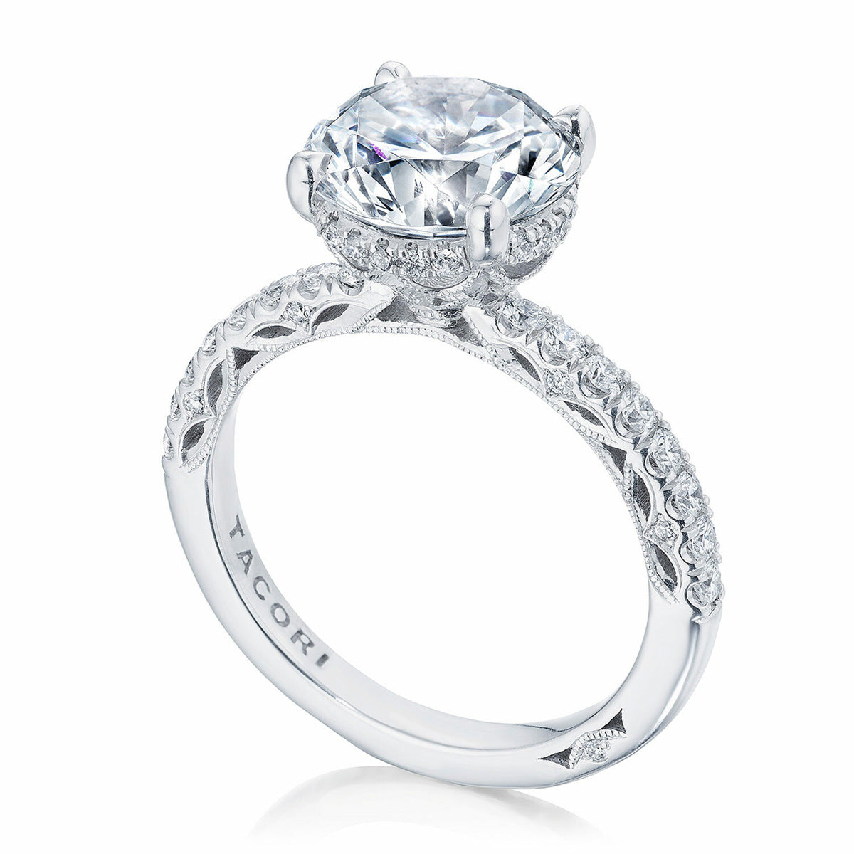 Tacori Dantela Round Solitaire Engagement Ring