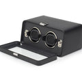 Wolf Windsor Double Watch Winder with Cover