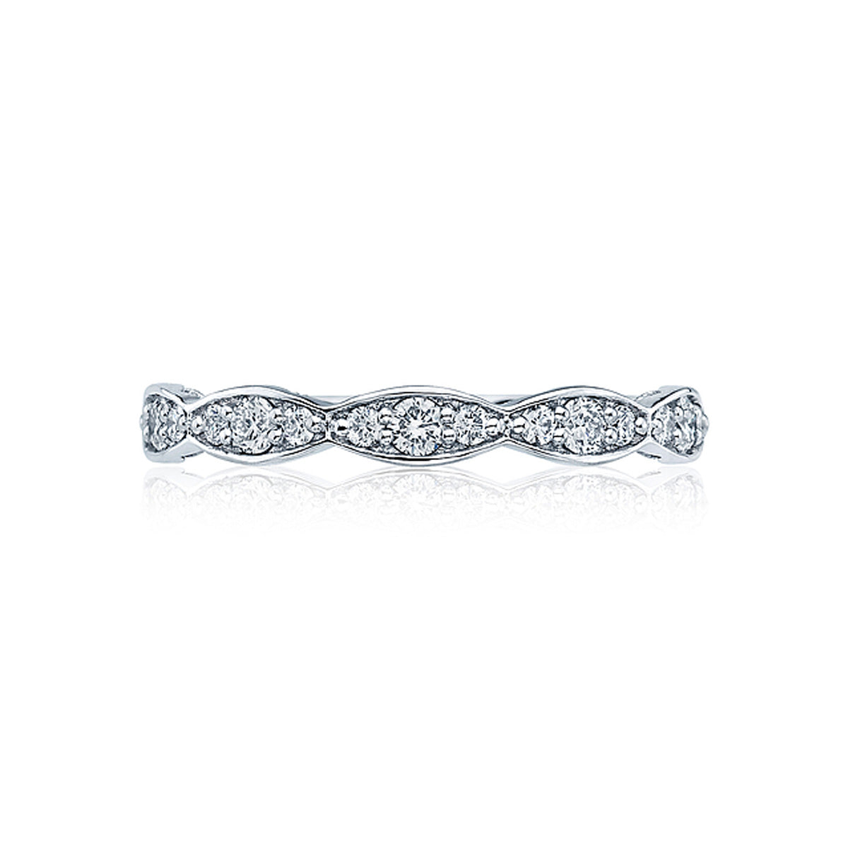 Tacori Sculpted Crescent Marquise Shape Wedding Band