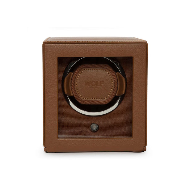 Wolf Cub Single Watch Winder with Cover