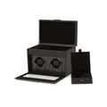 Wolf Axis Double Watch Winder with Storage