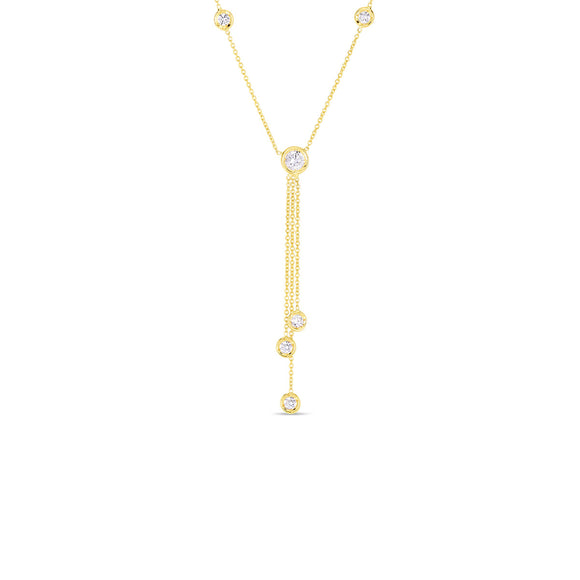 Roberto Coin Diamonds By The Inch Triple Drop Necklace
