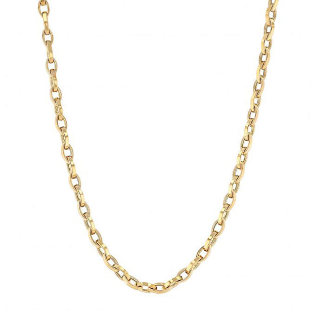 Roberto Coin Designer Gold Almond Link Chain Necklace