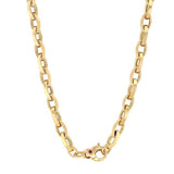 Roberto Coin Designer Gold Almond Link Chain Necklace