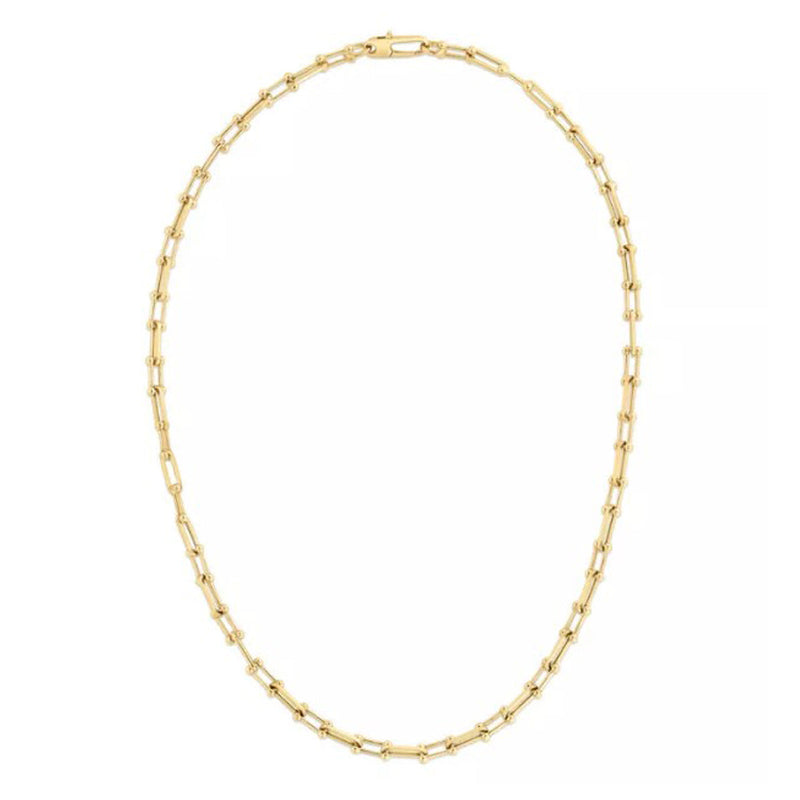 Roberto Coin Designer Gold Link Chain Necklace