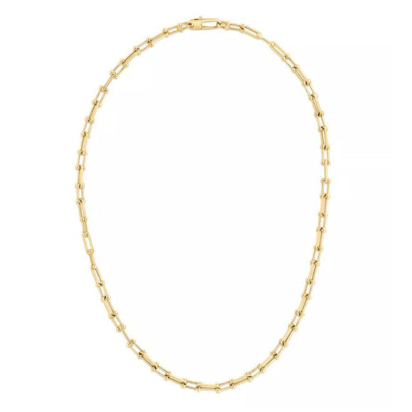 Roberto Coin Designer Gold Link Chain Necklace