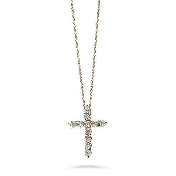 Love Earth Cross Classic Collection Diamond Necklace