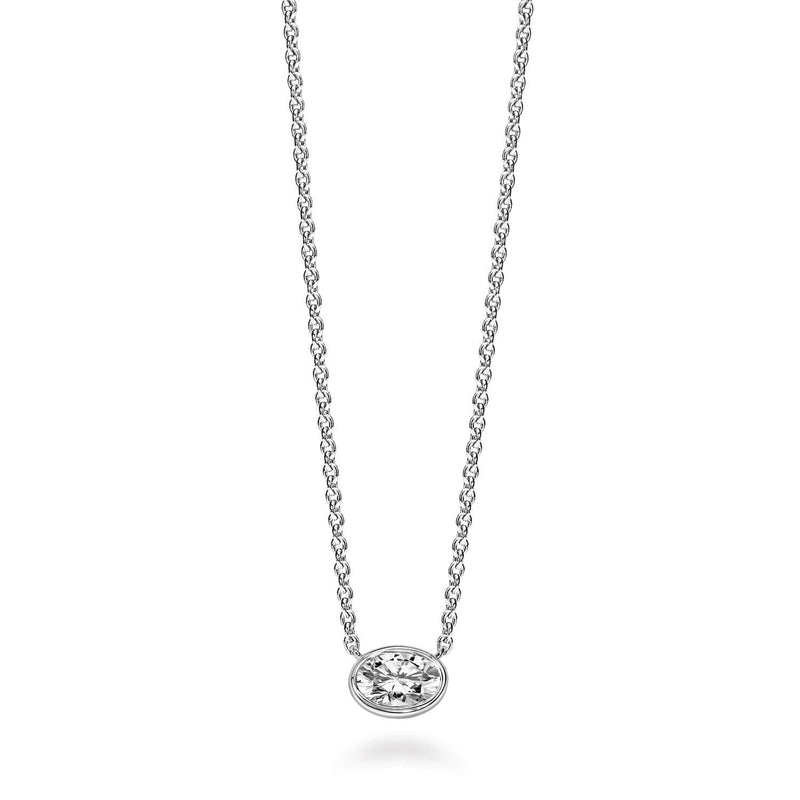 Love Earth Oval Classic Collection Diamond Pendant