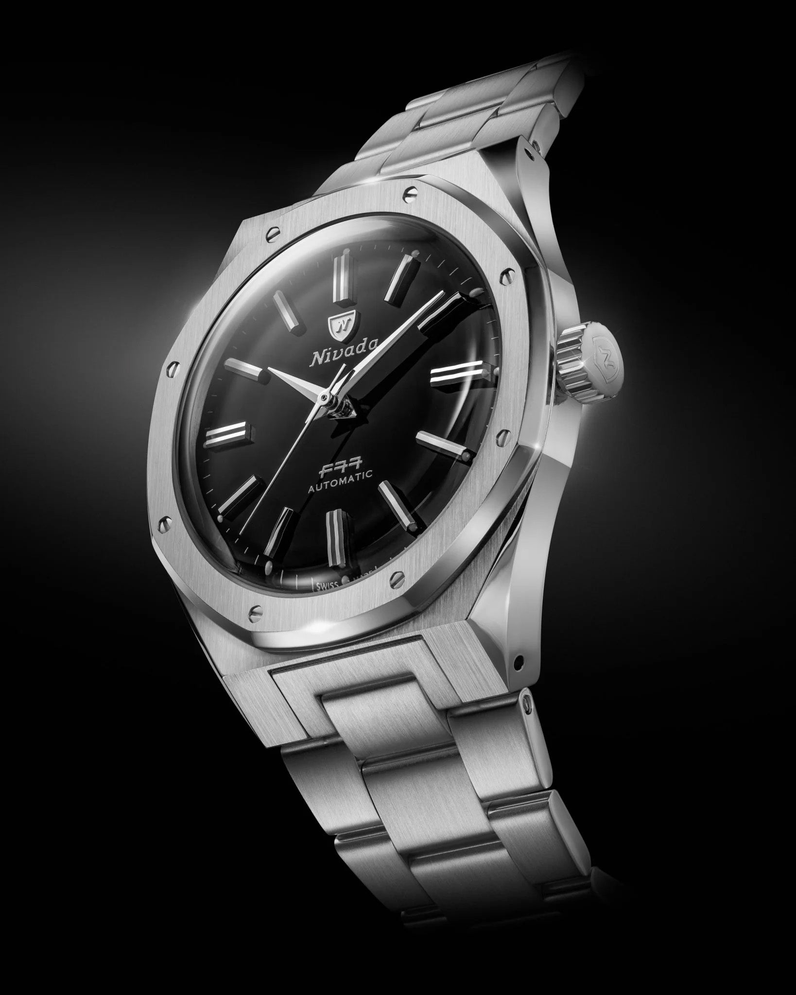 Nivada Grenchen F77 SST Onyx Dial MK2 38mm 68035A77