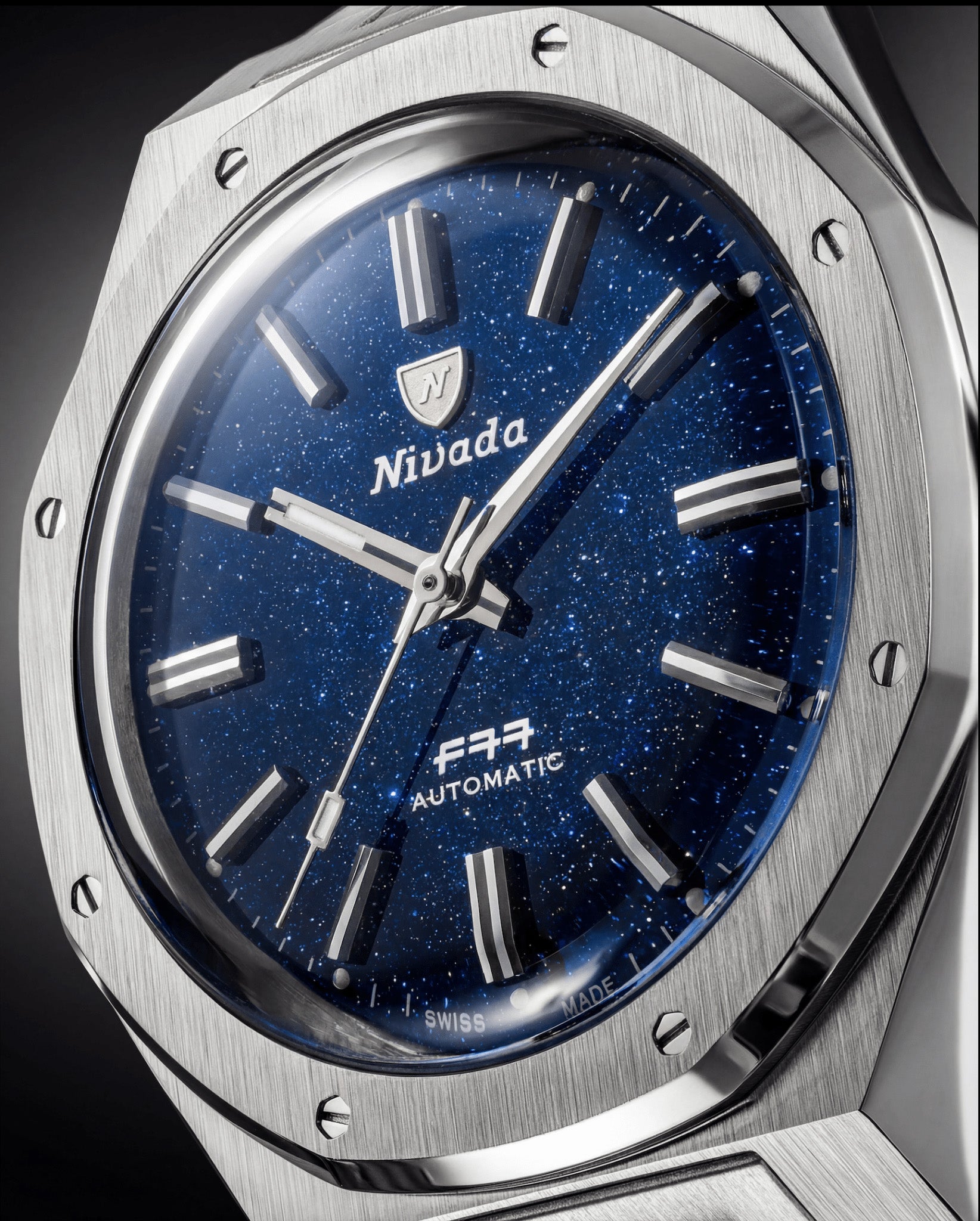 Nivada Grenchen F77 SST Dark Blue Aventurine MK2 38mm 68047A77