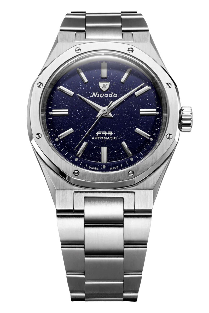 Nivada Grenchen F77 SST Dark Blue Aventurine MK2 38mm 68047A77