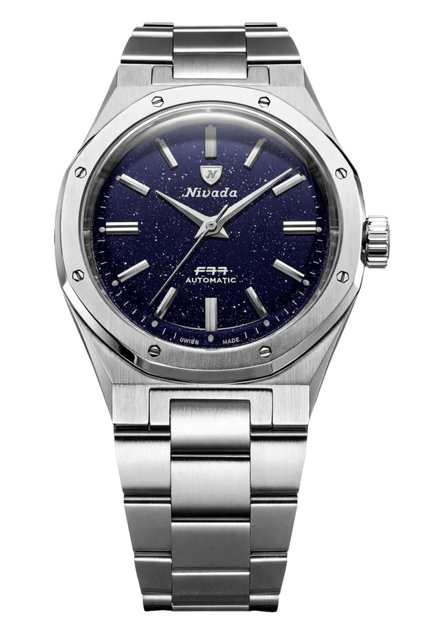 Nivada Grenchen F77 SST Dark Blue Aventurine MK2 38mm 68047A77