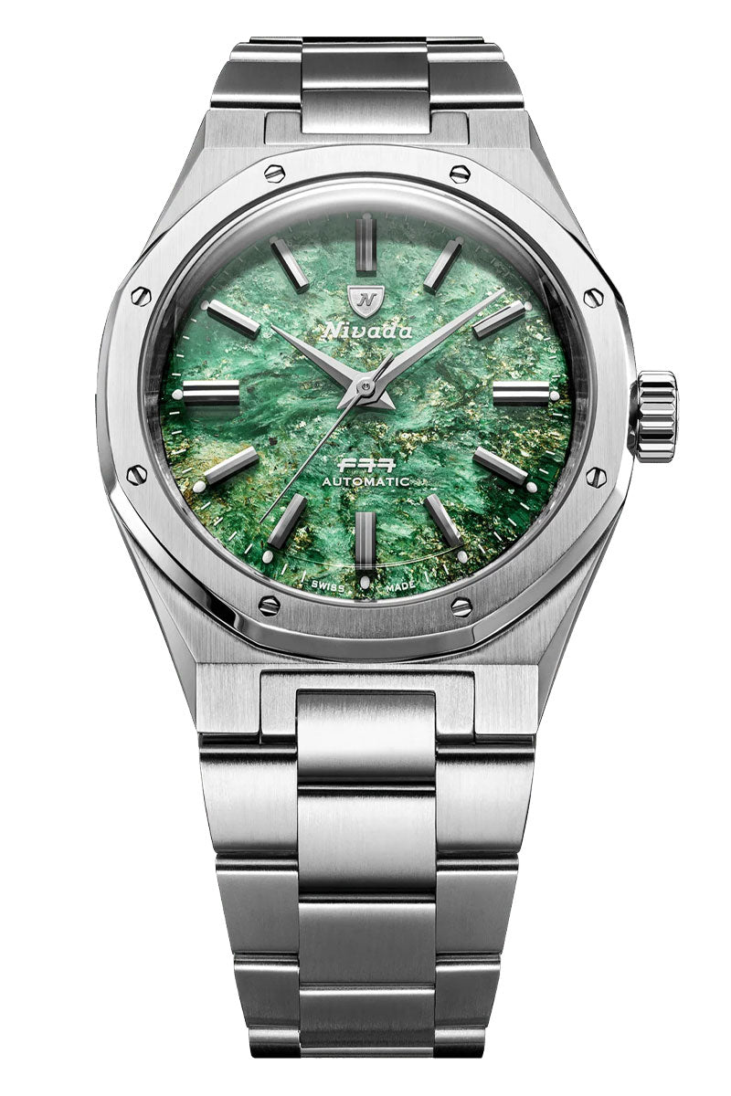 Nivada Grenchen F77 SST Green Aventurine MK2 38mm 68053A77