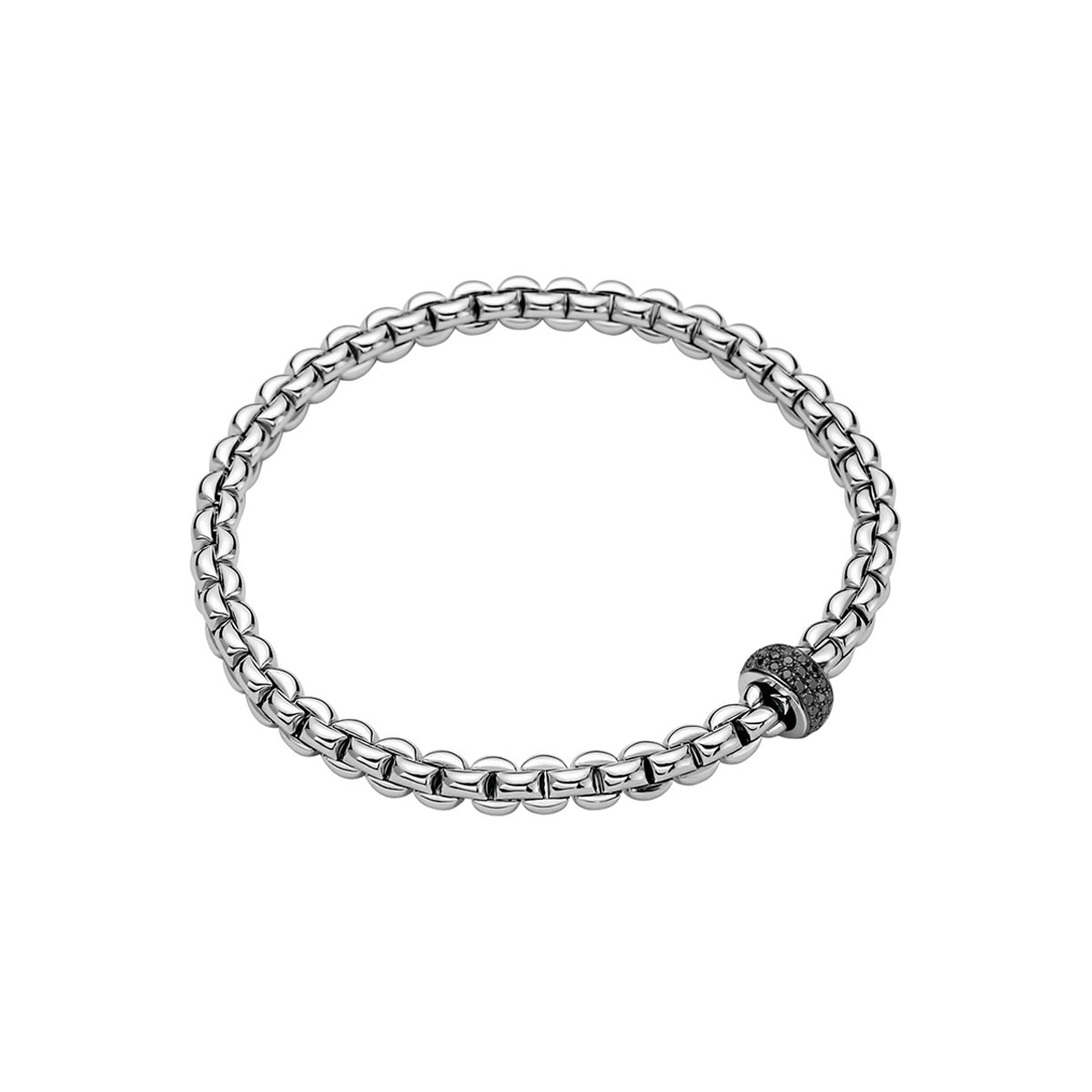 FOPE Eka Flex'it Bracelet With Black Diamond Pave'