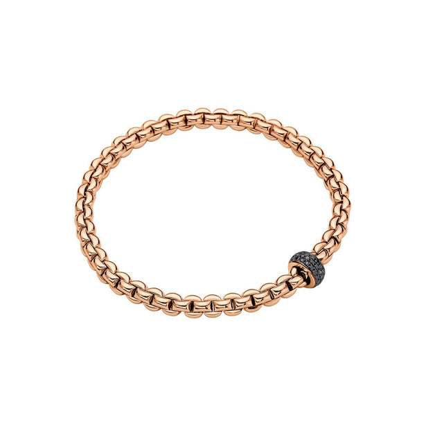 FOPE Eka Flex'it Bracelet With Black Diamond Pave'