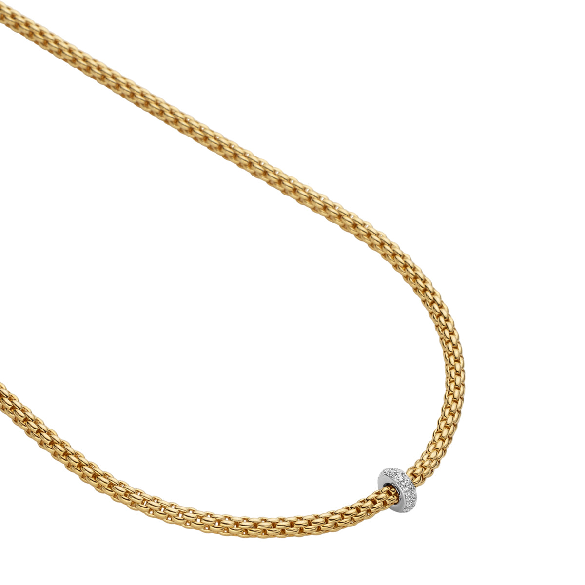 FOPE Prima Diamond Rondel Necklace