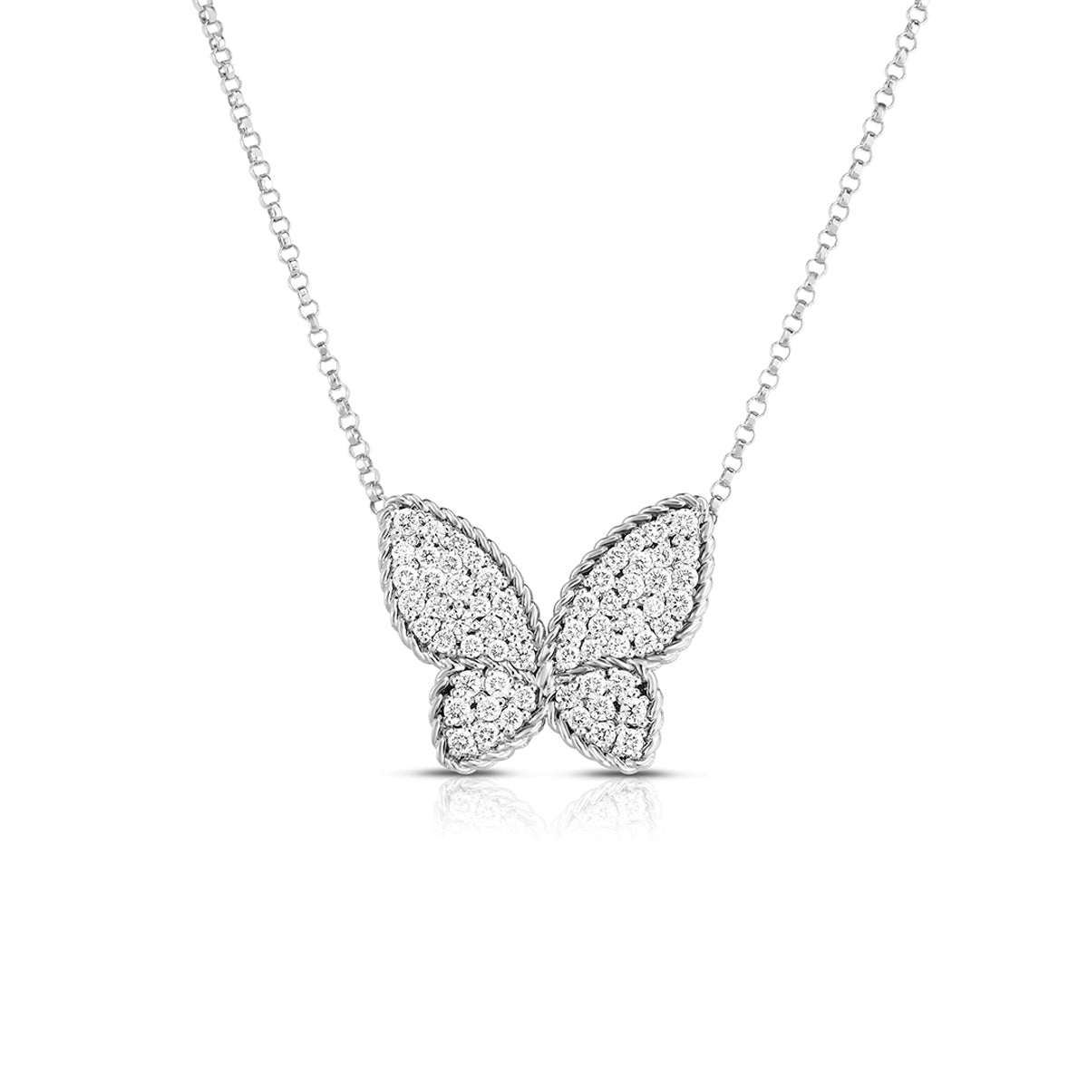 Roberto Coin Princess Diamond Large Butterfly Pendant