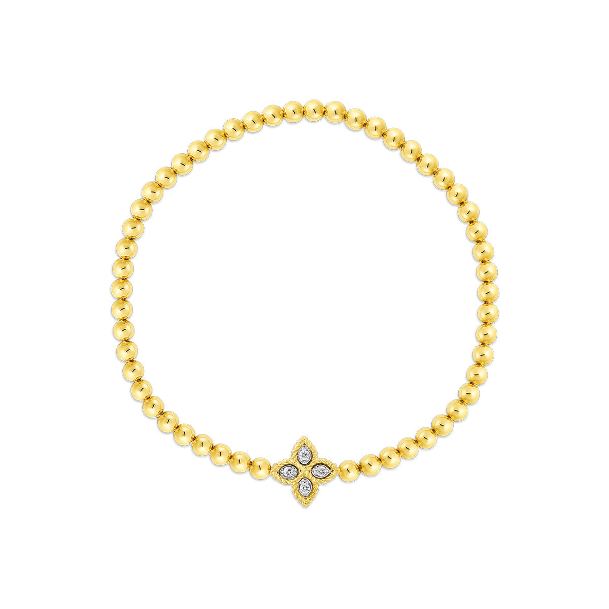 Roberto Coin Princess Flower Diamond Stretch Bracelet