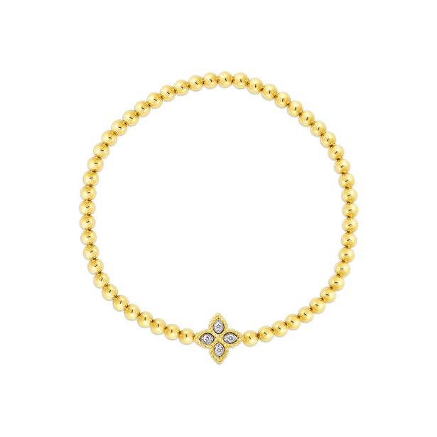 Roberto Coin Princess Flower Diamond Stretch Bracelet
