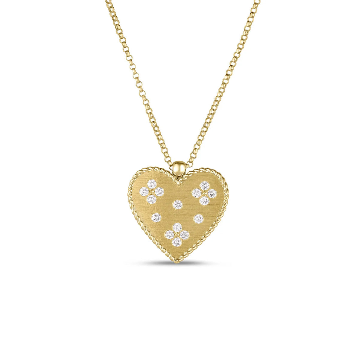 Roberto Coin Venetian Princess Heart Medallion Necklace