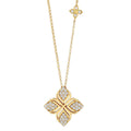 Roberto Coin Arabesque Diamond Flower Pendant Necklace
