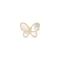 Roberto Coin Jasmine Diamond And Mother Of Pearl Butterfly Ring
