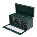 Wolf British Racing Triple Watch Winder with Storage