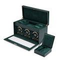 Wolf British Racing Triple Watch Winder with Storage