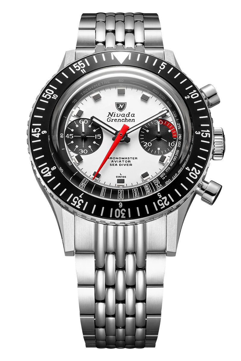 Nivada Grenchen Chronomaster Panda 38mm 86054M04LC