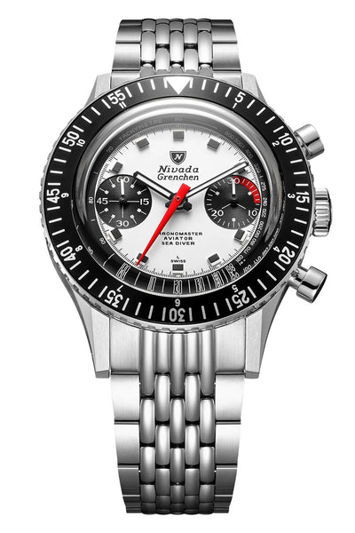 Nivada Grenchen Chronomaster Panda 38mm 86054M04LC – Topper Fine