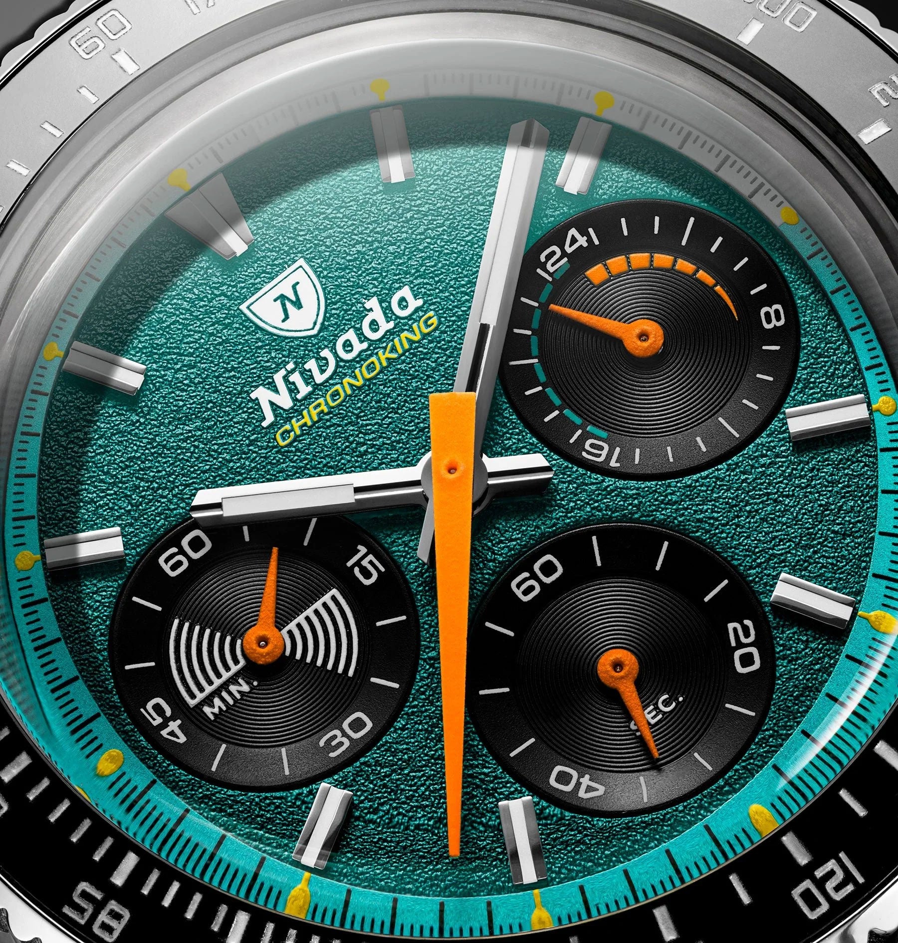 Nivada Grenchen Chronoking Mecaquartz Racing Green 87051Q04