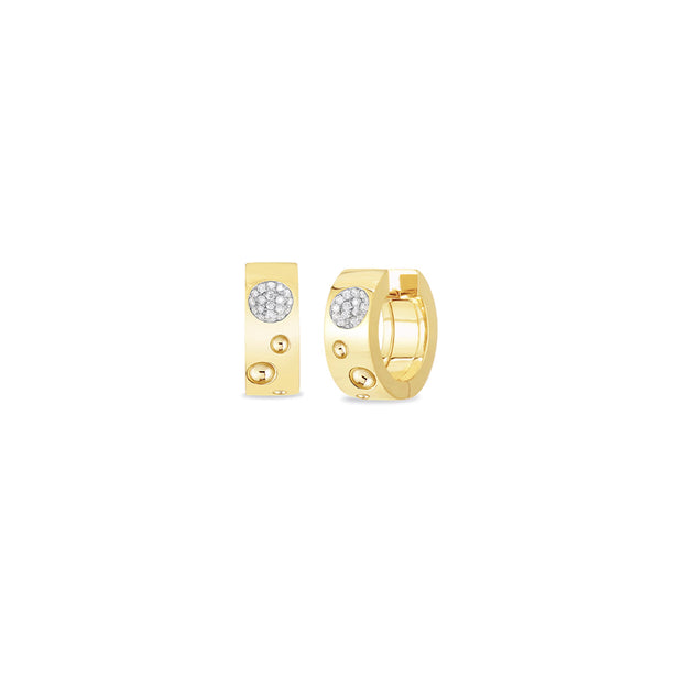 Roberto Coin Pois Moi Luna Diamond Accent Hoop Earrings