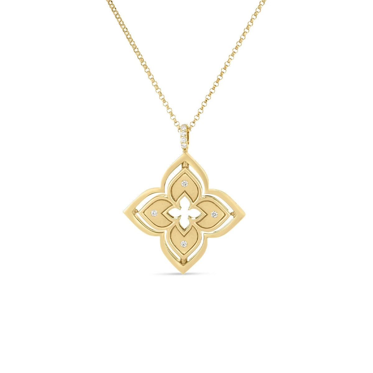 Roberto Coin Venetian Princess Pirouette Flower Necklace