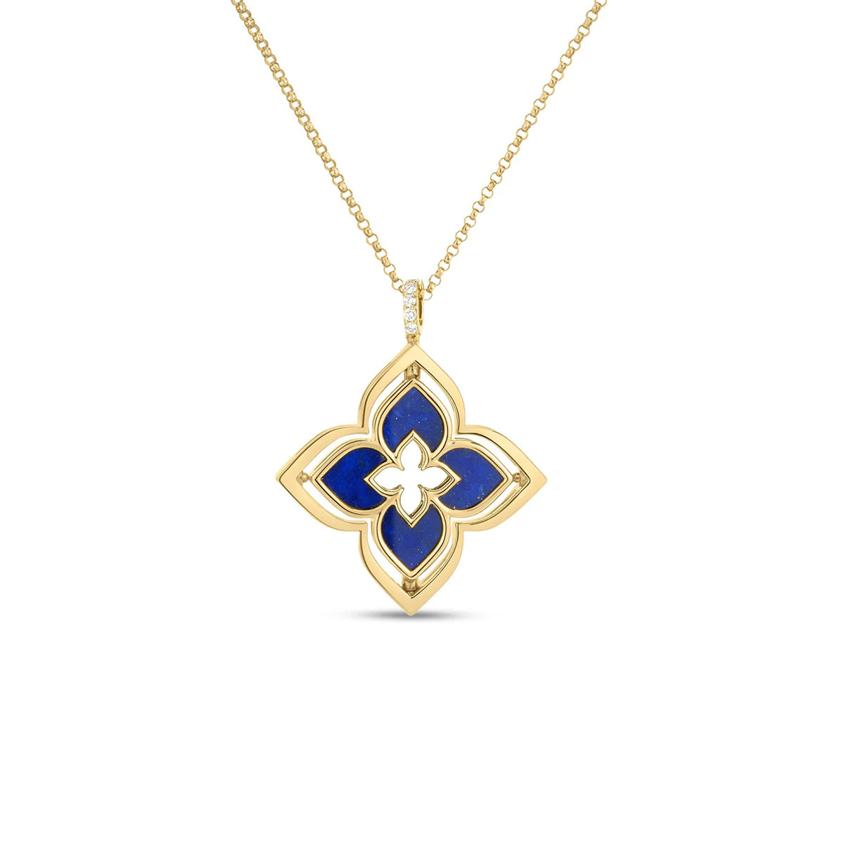 Roberto Coin Venetian Princess Pirouette Flower Necklace