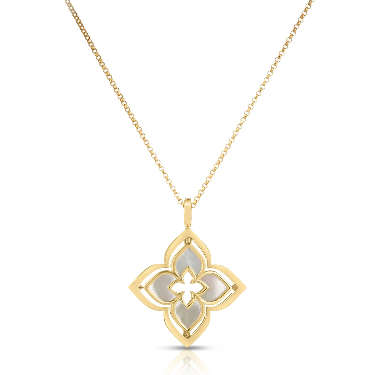 Roberto Coin Venetian Princess Pirouette Flower Necklace