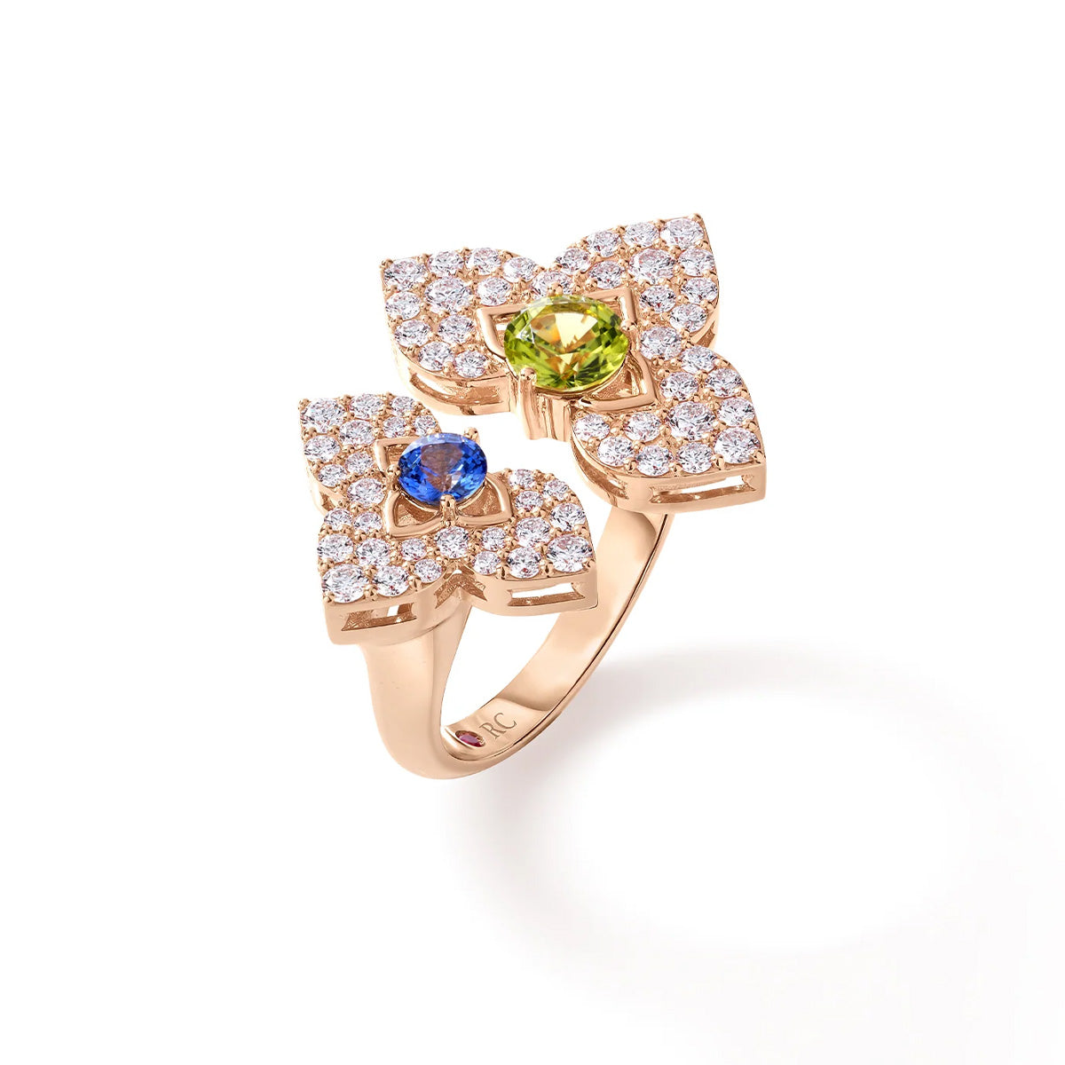 Roberto Coin Venetian Princess Carnival Diamond Split Flower Ring