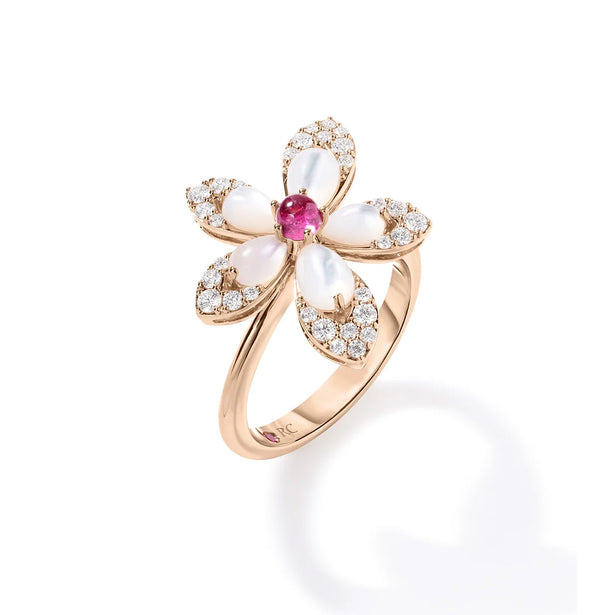 Roberto Coin Tiare' Diamond Flower Ring