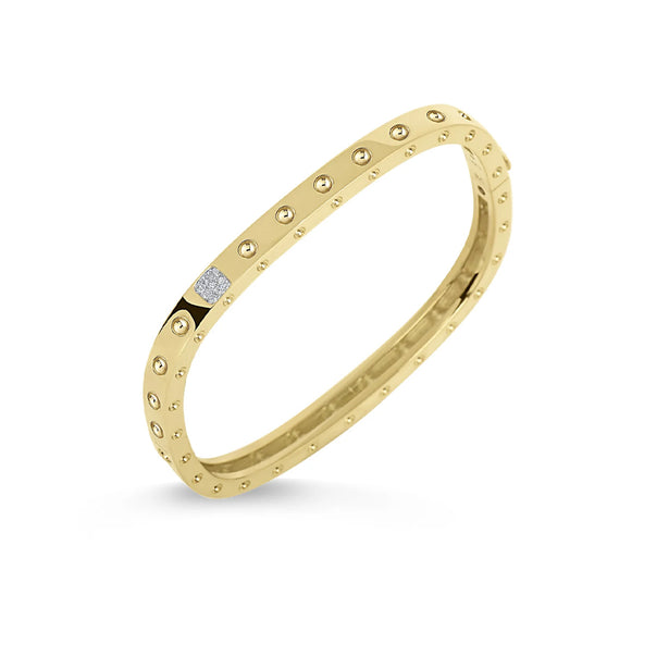 Roberto Coin Pois Moi Luna Diamond Accent Square Bangle