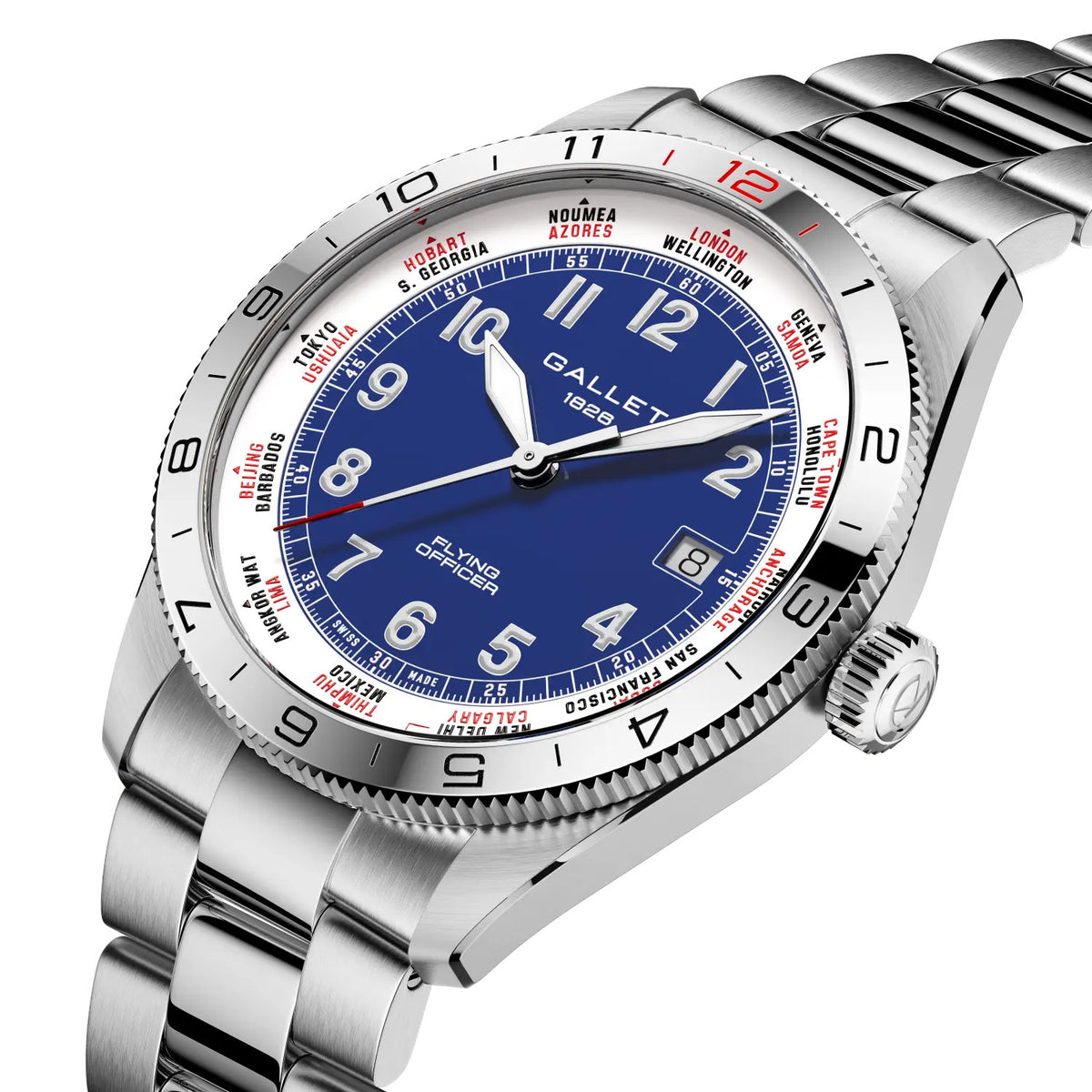 Gallet Flying Officer Automatic Date 40mm AG1701131C1A1