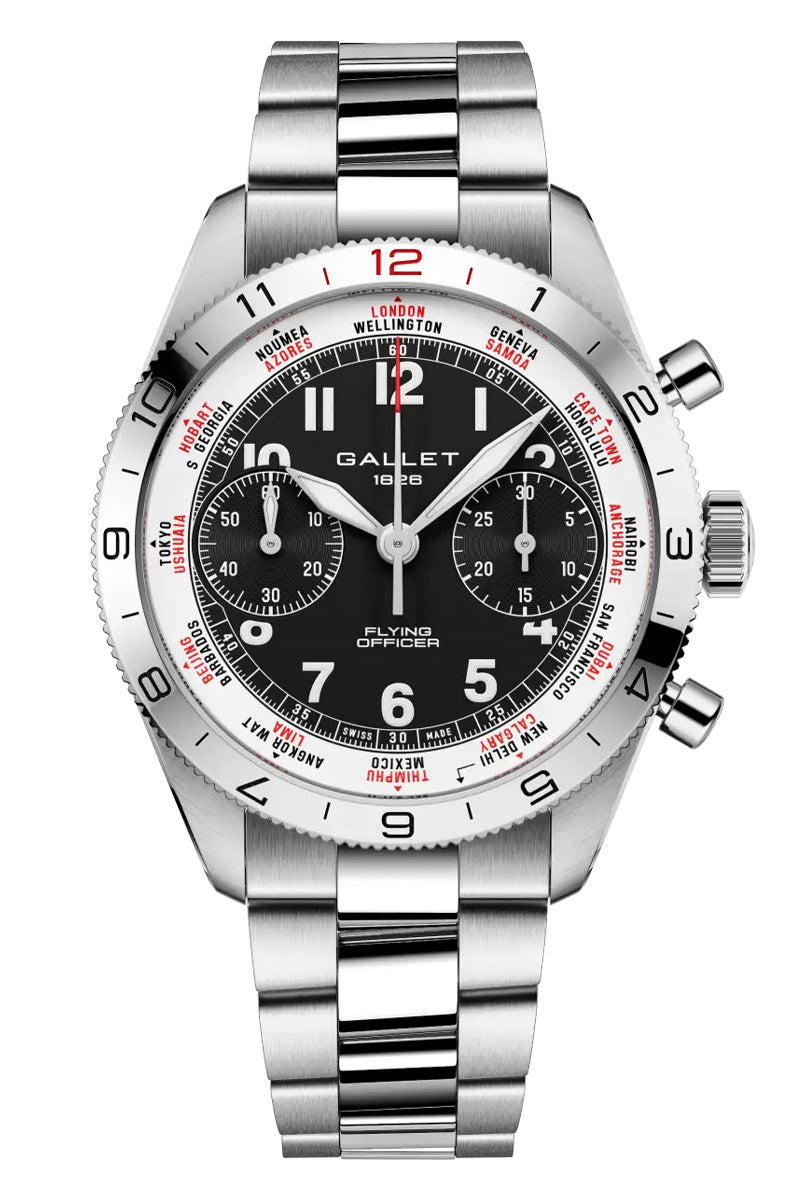 Gallet Flying Officer Chronograph 40mm AG2301131B1A1