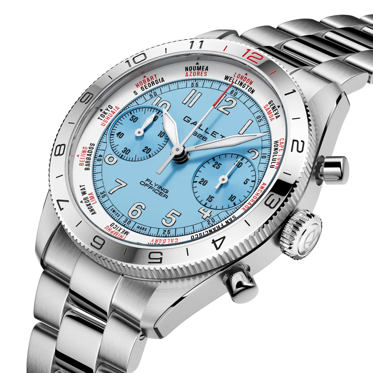 Gallet Flying Officer Chronograph 40mm AG2301131C1A1