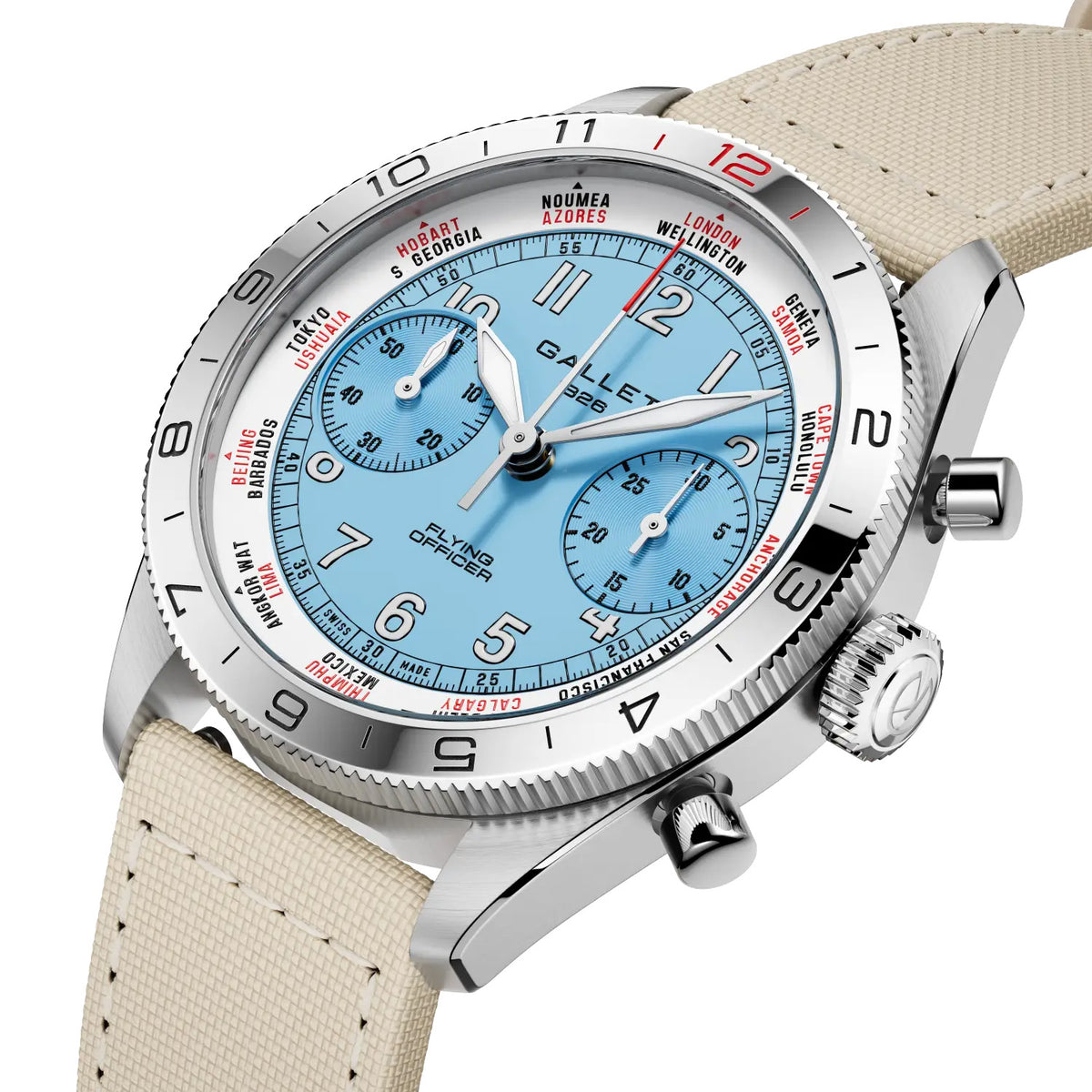 Gallet Flying Officer Chronograph 40mm AG2301131C1W1