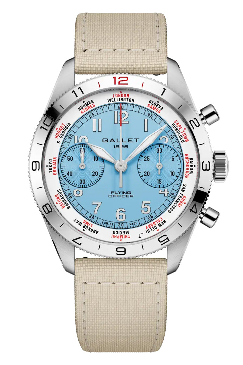 Gallet Flying Officer Chronograph 40mm AG2301131C1W1