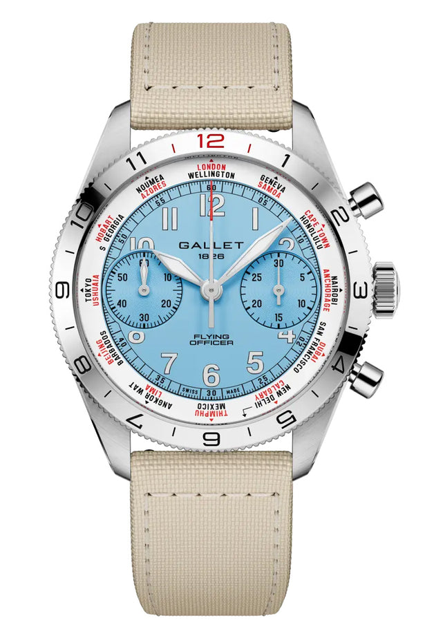Gallet Flying Officer Chronograph 40mm AG2301131C1W1