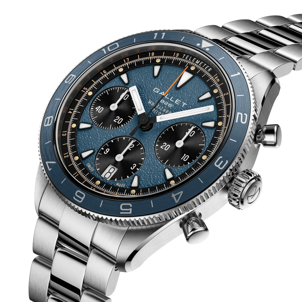 Gallet Multichron Pilot 42mm Automatic Chronograph AG2303171C1A1