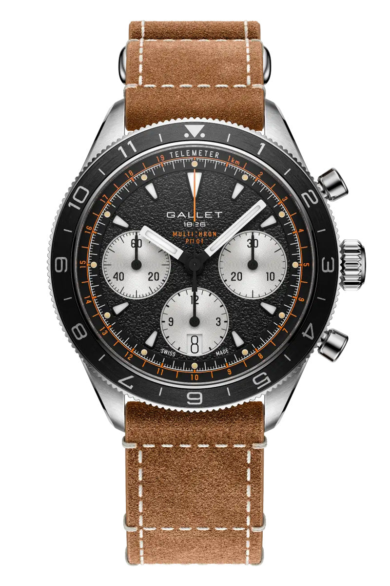 Gallet Multichron Pilot 42mm Automatic Chronograph AG2303251B1W1