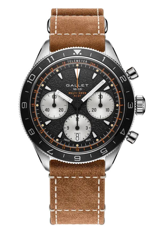 Gallet Multichron Pilot 42mm Automatic Chronograph AG2303251B1W1
