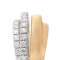 Marco Bicego Masai Four-Strand Coil Ring With Two Diamond Pavé Bands