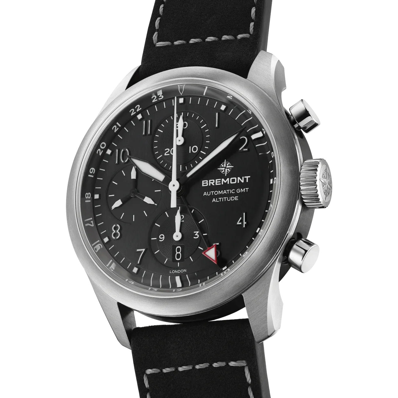 Bremont Altitude Chronograph GMT ALT42-CHR-G-SS-BK-L-S