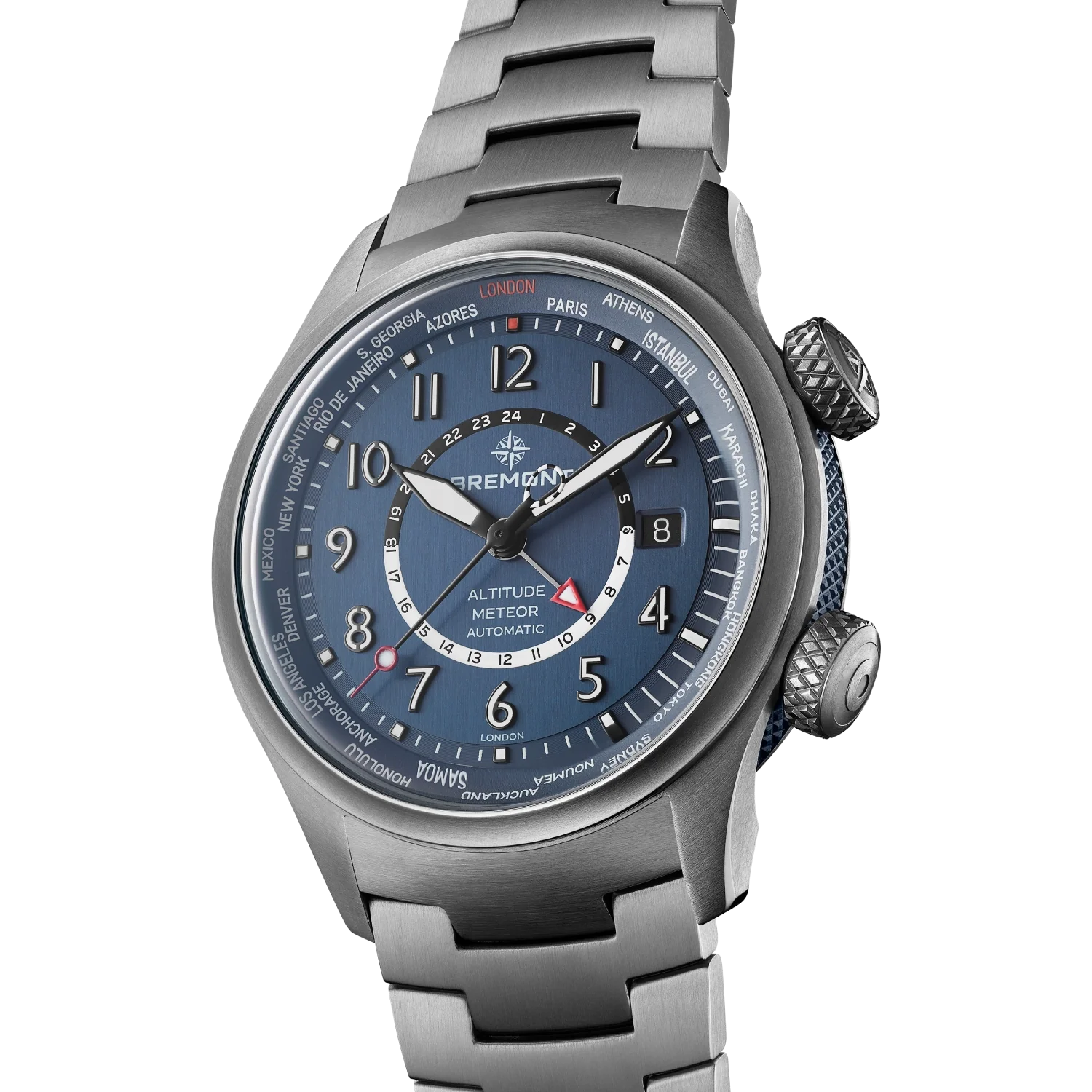 Bremont Altitude MB Meteor GMT Time Zones ALT42-MT-TI-BLBL-B